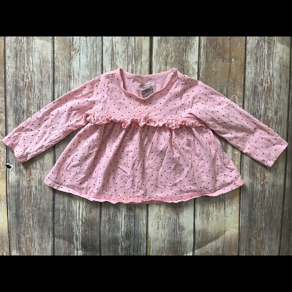 Toddler Hearts Babydoll Top 